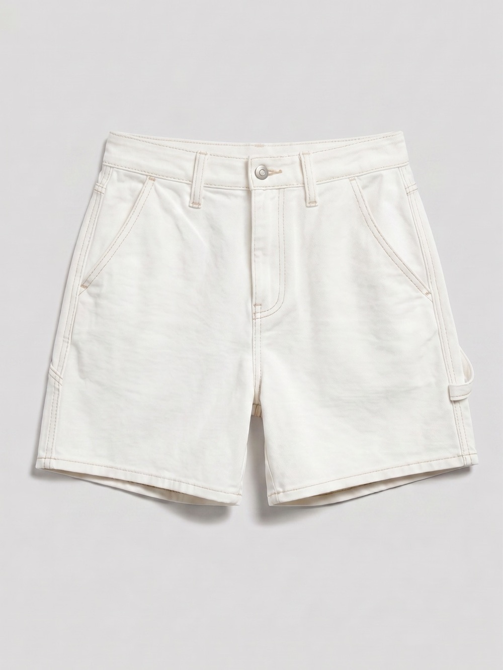 High Rise Utility Short - Off White